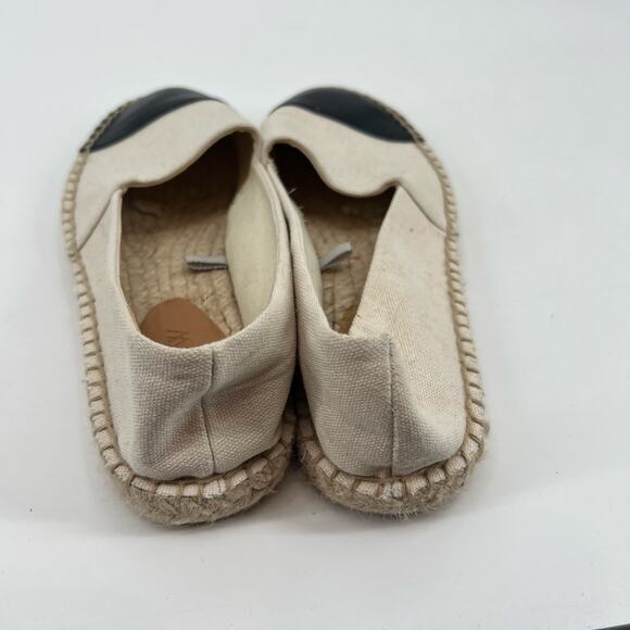 J. Crew Canvas cap-toe slip-on espadrilles beige slip on loafer flat canvas 6.5 - Picture 5 of 10